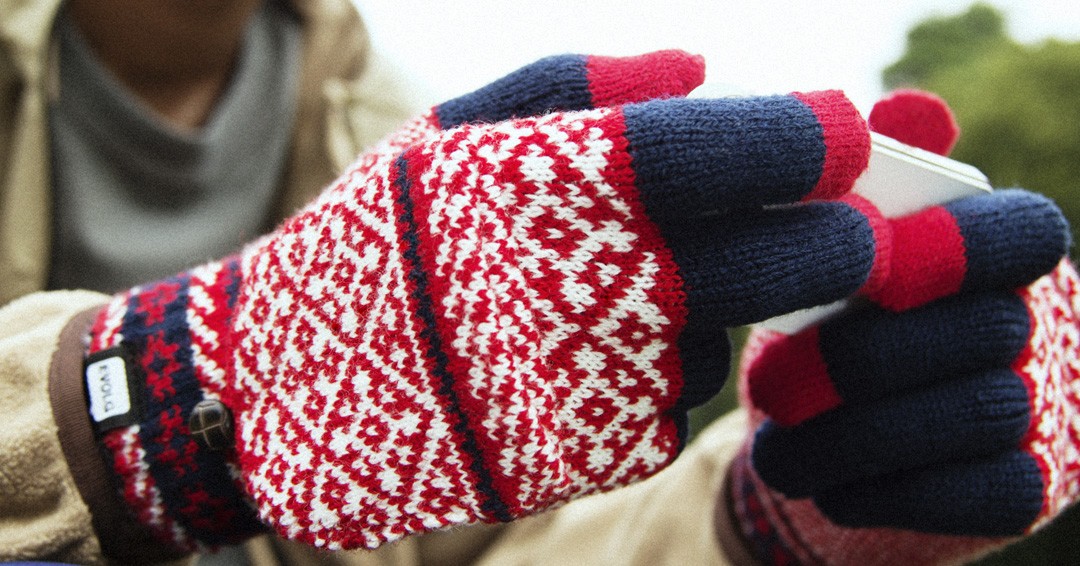 knitted mittens